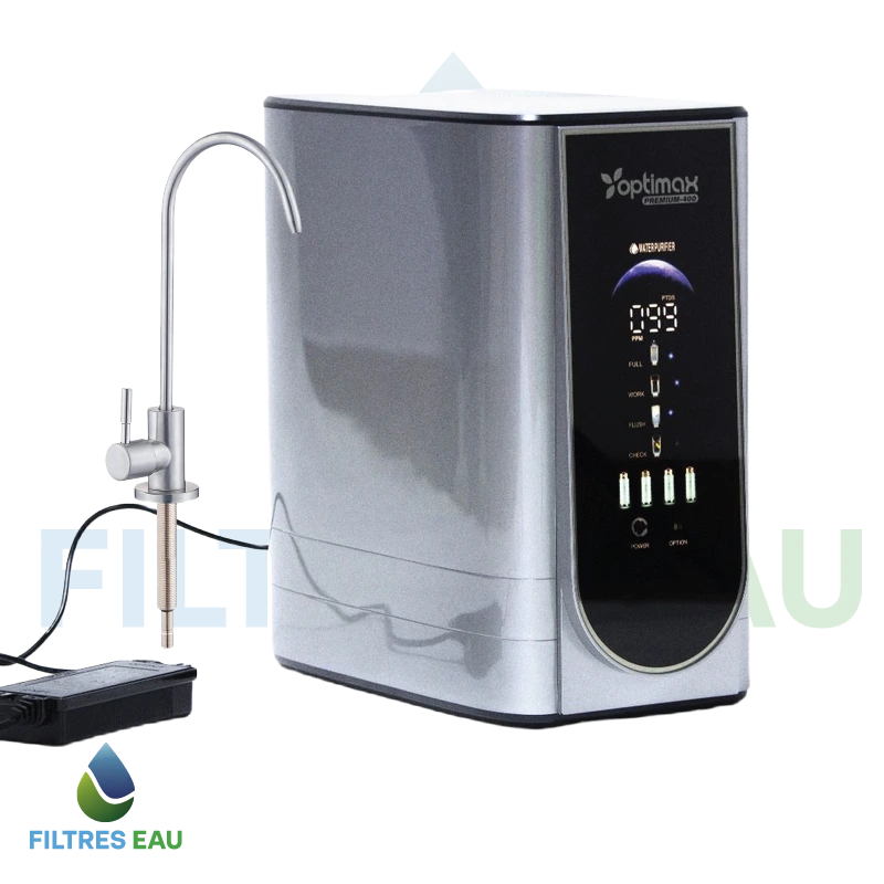 Filtre à Eau Osmoseur Compacte OPTIMAX Digital 5 Étapes – Premium 400 GPD