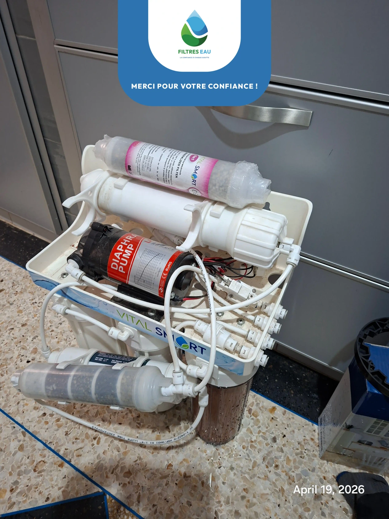 installation purificateur d'eau Maroc
